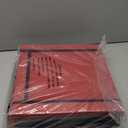 Holiday Cheer Premium Christmas Ornament Storage with 8 Tray  Christmas Storage Container with Dividers Perfect for Holiday Decorations Fits 128 Holiday Ornaments  Tear-Proof Fabric (Large, Red)