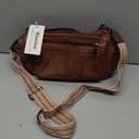 Bluome 7L Crossbody Purses for Women, Medium Crossbody Bags Vegan Leather Shoulder Handbags with Adjustable Strap (08-brown)