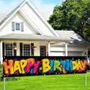 Happy Birthday Banner Graffiti-Style Backdrop Colorful Paint Splatters 118x20 inches Vibrant Party Decor Supplies Fun Celebration Decoration Party Photo Backdrop Wall Hanging Banner