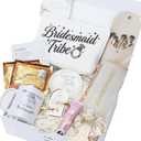 Bridesmaid Proposal Gifts, Bridesmaids Proposal Box Set Will You Be My Bridesmaid Gifts, Bridal Shower & Pre Wedding Gift for Bridesmaids, Spa Self Care Gift w/ 16oz Glass Candle & Hand Cream, 18PCS