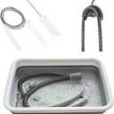 CPAP Cleaning Kit for Hose and Mask, Cpap Machine Supplies Cleaner Includes Tube and Mask Cleaning Brush, Foldable Wash Tub, Hose Drying Hanger - Compatible with 22mm and 15mm Tubing