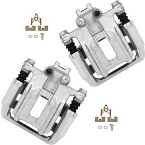 cciyu 19B6886 19B6887 Rear Left & Right Brake Calipers With Bracket For Acura For RDX 2013-2018,For Honda For Crosstour 2012-2015,For Honda For CR-V 2007-2016 Driver & Passenger Side