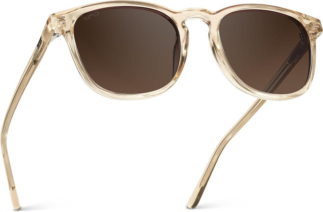 WearMe Pro WMP Eyewear - Men's Polarized Modern Rounded Square Sunglasses