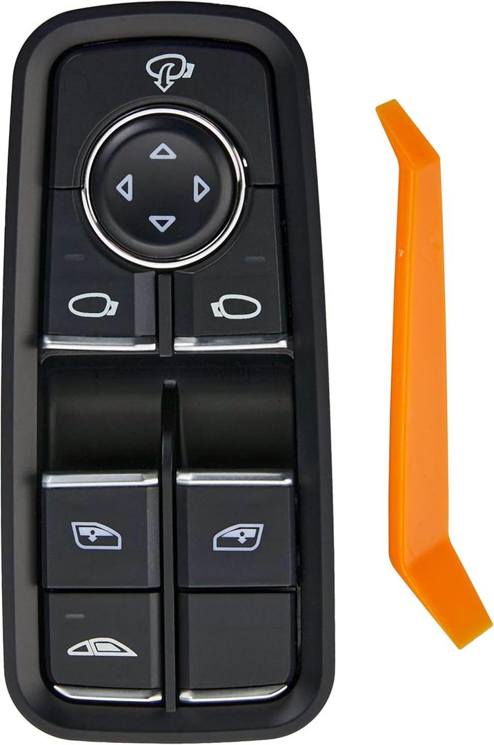 Power Window Switch Fits for Porsche 911 2012-2019.Front Left Driver Side Control Door vidrios Master Switch Replaces 99161315702DML