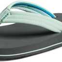 REEF Women's Cushion Breeze Flip Flops (7, Grey/Mint)