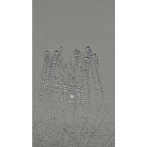AMS Christmas Sparkling Glitter Icicle Ornaments 23 PCS Acrylic Icicles Ornament Set for Christmas Tree New Year Party Decorations Supplies(5.8''/14.8cm, Clear) Size 9in, 5in, 3.5in, 7 in