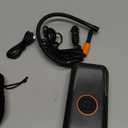 Tire Inflator Portable Air Compressor, 150PSI Cordless Tire Pump, 12V DC & Battery Dual Power, Auto Shut-Off Air Pump for Car, Motorcycle, Bike, Ball - LED Light & Digital Display, Car Gifts for Men (Black)