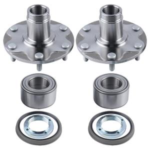 FEIDKS 2 Front Wheel Hub Bearing Kits Compatible with Toyota 4 Runner 1996-2001 Sequoia 2001-2007 Tundra 2000-2006 Tacoma 1999-2004# WH5170112W NT517011 710571 2WD Only