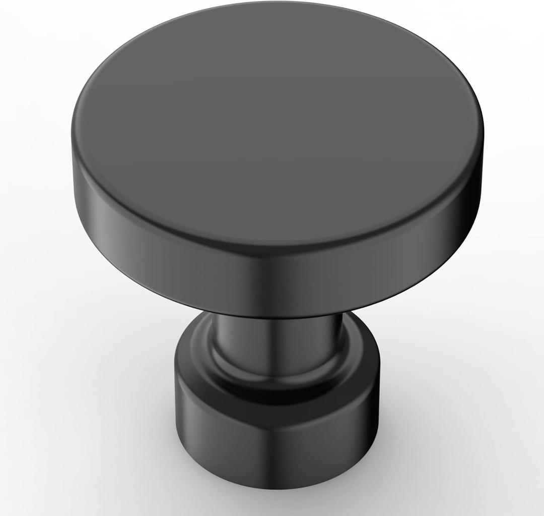 Amerdeco 10 Pack Matte Black Kitchen Cabinet Knobs Single Hole Cabinet Pulls Round Drawer Knobs Dresser Knobs and Pulls for Bathroom Cabinets Amerdeco 10 Pack Matte Black Kitchen Cabinet Knobs Single Hole Cabinet Pulls Round Drawer Knobs Dresser Knobs and Pulls for Bathroom Cabinets