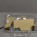 Large Hamster Cage 17x11x13 Inch Acrylic Habitat - Multi-Level Enclosure for Dwarf/Syrian Hamsters, Mice & Gerbils (Ventilated Design & Removable Base) (bungalows, 17x11x13)