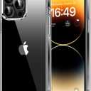HOOMIL Case for iPhone 14 Pro Max 6.7-Inch, Non-Yellowing, Drop Protection, Anti-Scratch Transparent Hard Back Phone Cover - Crystal Clear
