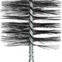 Stanbroil 6 Inch Round Steel Chimney Cleaning Brush with 1/4" NPT Fitting for Masonry Chimney Flue, Works with Most Chimney Rod Sets