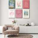 Christian Wall Art Coquette Aesthetic Decor Poster Pink Bow Canvas Wall Art Bible Verse Scripture Poster Religious Floral Prints Picture Christian Artwork for Living Room Bedroom 12x16x6 Ready to Hang