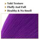 Purple Braiding Hair Pre Stretched Synthetic Braiding hair Extensions for Braids, Purple Hair Extensions for Stage Party Halloween Costume Cosplay 48 Inch 2 Packs