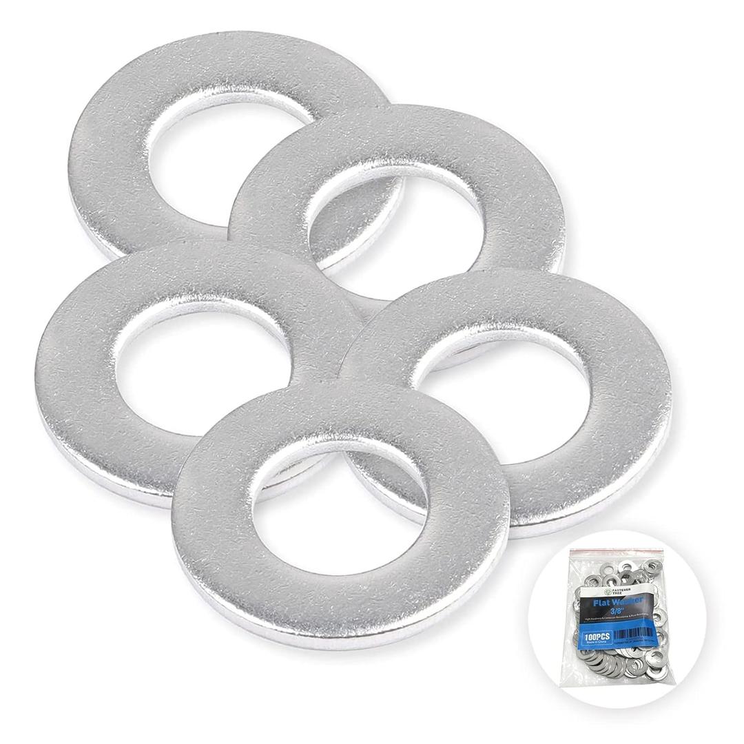 5/8" x 1-1/2" Flat Washer 304 Stainless Steel SAE Washer for Screws Bolts 100PCS