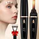 Heated Eyelash Curlers - Eye Lash Curler Heat with Eyelash Comb - Electric Eyelash Curler - Rizador De Pestañasey LED Display 3 Temp Settings USB Charge Natural Curling 24H for Women Makeup Tool Gifts