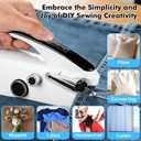 Handheld Sewing Machine, Portable Mini Sewing Machine for Beginners Adults, Easy to Use & Quick Home Clothing Repair Tools, Suitable for Sewing Fabrics, Clothes, Curtains, Family Travel, DIY QQ1