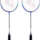 YONEX ZR 100 Light Aluminium Blend Badminton Racquet with Full Cover (Blue/Blue) - Set of 2, Others