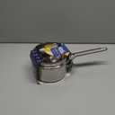 GoodCook Stainless Steel Sauce Pan with Strainer Lid Oven-Safe to 500F & Induction-Safe Compatible with All Stovetops 3-Layer Construction for Even Heating PTFE & PFOA Free, 2.5-Quarts, Silver