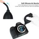 Soft Tip Silicone Super Air Blower Blaster Pump Dust Cleaner Include Micro Fiber Cleaning Cloth, Bulb Blower for Digital SLR Lens Sensor LCD Screens Musical Instruments Keyboards Telescope Filters