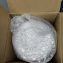 Makeup Brush Holder with Dustproof Cover, Clear 360 Rotating Make Up Brushes Organizer for Counter Vanity Bathroom, Olive Green