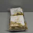 EQOREIIN Small Thank You Gift Bags 50pcs 5.5x2.5x4.7 Inches Small Gift Bags with Handles Bow Ribbon White Paper Bags for Party Favor, Mother's DayValentine's Day, Wedding, Baby Shower (White)