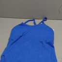 MathCat Workout Tank Tops for Women with Built in Bra, Sleeveless Gym Tops Seamless Racerback Athletic Yoga Shirts (Large, Kleinblue)