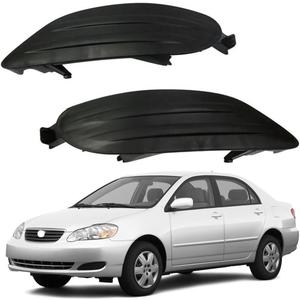BestParts New Pair of Fog Light Lamp Bumper Covers RH LH Compatible with Toyota Camry 2002-2004 For Corolla 2005-2008 For Solara 2002-2003 Replaces 5212702170 5212802200 TO1039107 TO1038107