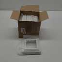 Tandefio 8 Pcs 4 x 4" Post Skirt, One-Piece Metal Post Base Cover Internal Size 3. 5 x 3. 5" Base Cover, Porch Columns Wraps for Fence Stair Wood Vinyl (White)