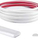 Art3d 25 Ft Peel and Stick Trim for Backsplash Tile Edge, Self-Adhesive Liner for Corner Decor in White