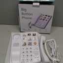 Corded Phones for Seniors - 9 One-Touch Memory Speed Dialing Desktop Landline Telephone for Office, Front Desk, Home, Hotel