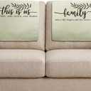 Tatuo 2 Pieces Recliner Headrest Protector Couch Headrest Covers with Inspirational Words Chair Sofa Slipcover for Furniture Home Decoration, 26.77 x 16.93 Inch(Elegant Style)