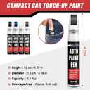 Touch Up Paint for Cars (Stealth Grey PN01), Compatible with Tesla Model Y/3/X/S, 0.4 fl oz Color Accurate 2-in-1 Car Paint Scratch Repair Pen, Easy to Use, Fast-Drying, Long-Lasting