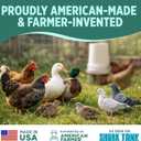 Poultry Pro Chicken Waterer - DIY Poultry Waterer 5 Gallon Bucket for Coop, Hands Free Gravity Feeder for Chickens, Ducks, Pigeons & Birds, Fits All Standard 5 Gallon Buckets (Bucket NOT Included)