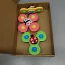 ALASOU 3PCS Suction Cup Spinner Toys for 1 2 Year Old Boy Girl Birthday Gift| Spinning Top Baby Bath Toy for Kids Ages 1-3|Sensory Airplane Travel Toy Easter Basket Stuffers for Toddlers Infant