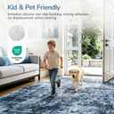 Lessymo Area Rug 9x12 Living Room, Washable Abstract Soft Carpet Navy Blue