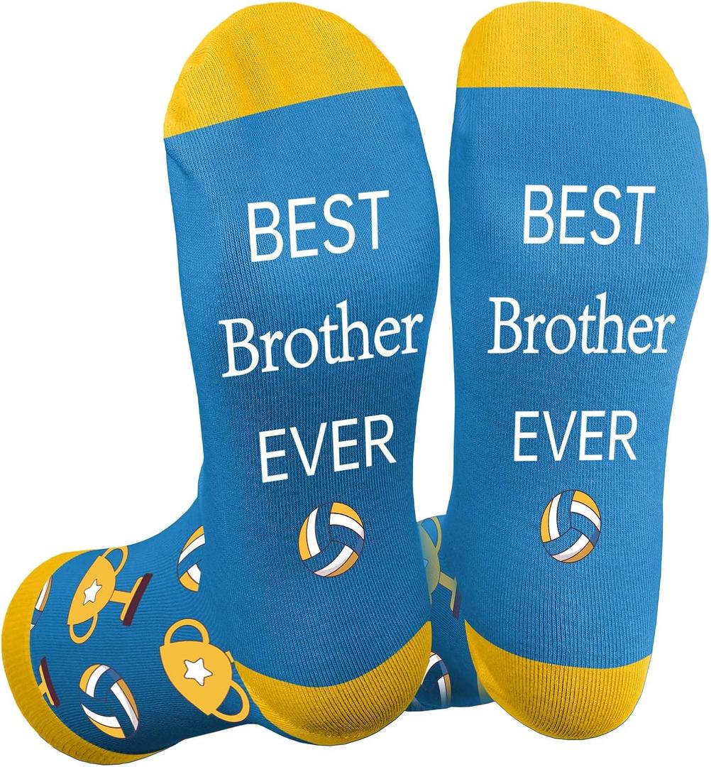 2 x Gifts for Brother - Christmas Birthday Valentine's Day Presents for Brother Adult,Stocking Stuffers,Men Socks