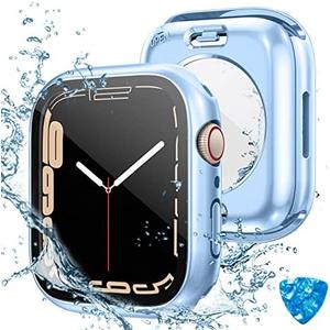 Tensea (2 in 1) for Waterproof Apple Watch Screen Protector Case 40mm SE 3/SE 2nd Generation/SE/Series 6/5/4 Accessories, 360 Front and Back, iWatch Face Cover with Tempered Glass for Women Men, 40 mm
