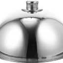Stainless Steel Food Cover Dome - 12.5 Inch Silver Bead Lid for Home, Restaurant, Hotel - Dust and Fly Protection, Keeps Food Warm, Ideal for Parties and Events (32*32*18cm)