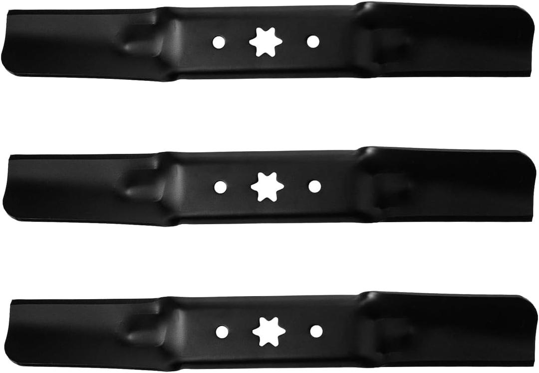 (3PCS) 942-05056A Lawn Mower Medium Lift Blades 54" Cut - Replaces OEM 942-05056 742-05056 742-05056A - Fits MTD Cub Cadet RZT-L54 XT1 XT2 Troy-Bilt Mustang 54 XP Mower