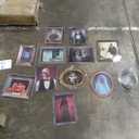 DUAIAI Halloween Decorations, 12 Pieces Laminated Halloween Gothic Decor Poster Frames Durable Haunted House Creepy Portraits Pictures Spooky Home Decor