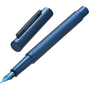 Hongdian 1851 Dark Blue Forest Fountain Pen Medium Nib, Classic Design with Converter and Metal Pen Case Hongdian 1851 Dark Blue Forest Fountain Pen Medium Nib, Classic Design with Converter and Metal Pen Case