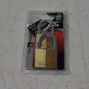 Master Lock 140T Solid Brass Padlock with Key, Pack of 2 