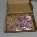 Civaner 8.3 Inch Pink Christmas Glitter Snowflake Tree Topper Pink Snowflake Xmas Tree Decor Christmas Ornaments Decoration for Xmas New Year Party Winter Holiday Indoor Home