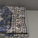 2x6 Washable Hallway Runner Rug: Indoor Farmhouse Kitchen Rugs Oriental Thin Non-Slip Entryway Carpet Ultra Soft Water Resisitant Floor Mat for Living Room Bedroom for Bathroom Laudry(2 X 6,Blue)