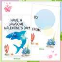 DPKOW 36 Pack Valentines Day Cards for Kids School Classroom Exchange (12x8cm), Animal Valentines Gifts Cards Dinosaur Llama Frog Sloth Raccoon Fish Owl Shark Dog Postcards with Envelopes