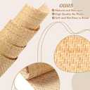 Wesiti 24x 59 Natural Cane Webbing V Shape Rattan Webbing Roll for Caning Projects Woven Mesh Cane Rattan Material Sheet for Furniture, Chair, Cabinet, Ceiling, Bed, Basket, Door, Brown