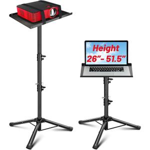 CAHAYA Projector Stand Tripod Adjustable - Stable for Tablets Phones Book Height 26" to 51.5" Multifunctional Laptop DJ Rack Stand Portable for Outdoor Movies CPS0331