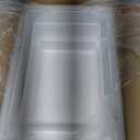 Liengoron 3Pcs White Buffet Risers 10" 12" 14" Acrylic Food Risers Display Stands Catering Supplies Buffet Display with Hollow Bottom