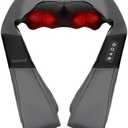 Shiatsu Neck and Back Massager with Soothing Heat, Nekteck Shoulder Massager for Pain Relief Deep Tissue, Electric 3D Kneading Massage Tools for Leg Body Muscle, FSA HSA Eligible, Corded Power